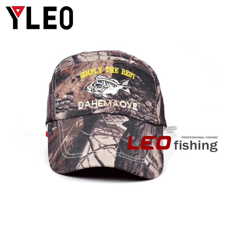 

YLEO Fishing Cap Hat Men Outdoor Sports Baseball Golf Hunting Black Red Khaki