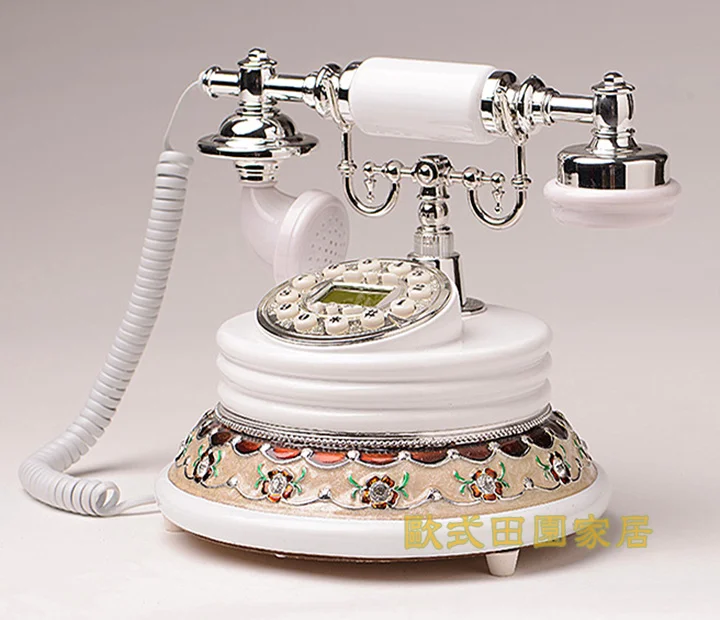 

New style antique style antique telephone set - grade old craft villa caller ID ringing tones home Dial number