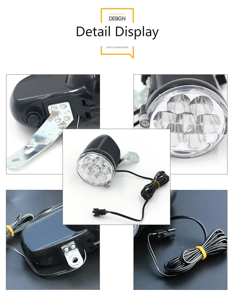 36 V E-bike Frontlight светодиодный фонарь яркий фонарик на батарейках Аксессуары для велосипеда велосипед запчасти Хорошее качество