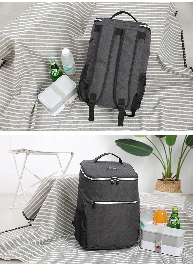 Outdoor Camping Picnic Bag Ultralight Portable Family Picnic Basket Cooler Box Ice Box Children's School Lunch Bag Beer Fridge