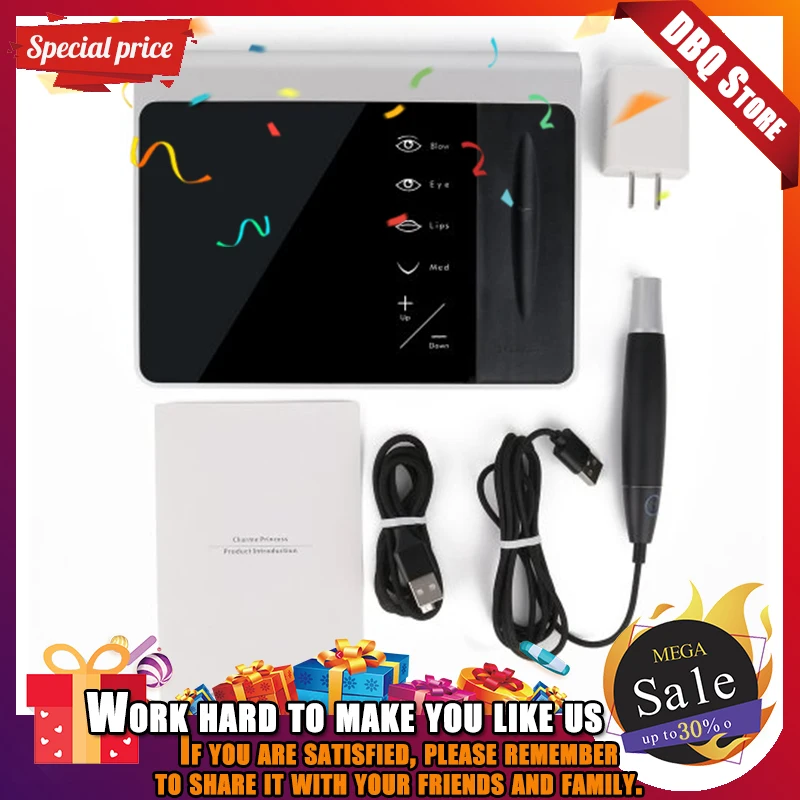 

Charme Princesse Permanent Makeup Machine Pen Kit Made-In-Germany Eyebrow Lip Eyeline machine with Power Supply Needle Cartridge
