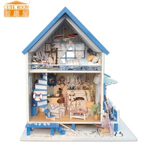 Мебель DIY Кукольный дом Wodden Miniatura кукольные домики набор мебели DIY головоломка Сборка Кукольный домик игрушки для детей подарок A018