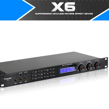 

FULUODE X6 Professional Digital Audio Processor can set via a PC interface prevent howling Family Karaoke KTV equalizer 100-240V