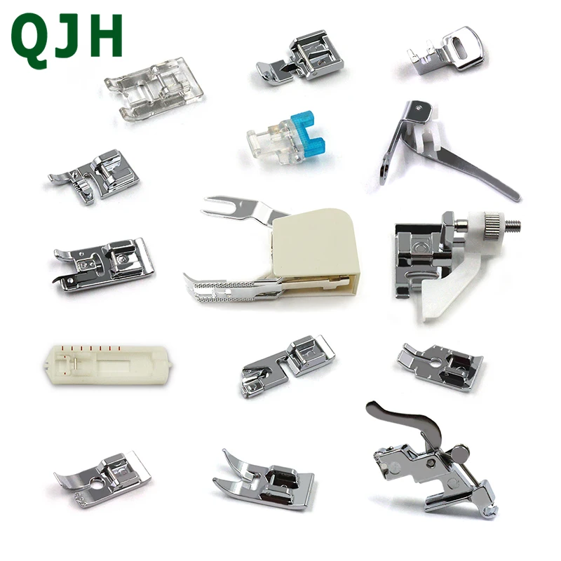 

15Pcs Domestic Sewing Machine Braiding Blind Stitch Darning Presser Foot Feet Kit Set For Brother Singer Janome Accessories