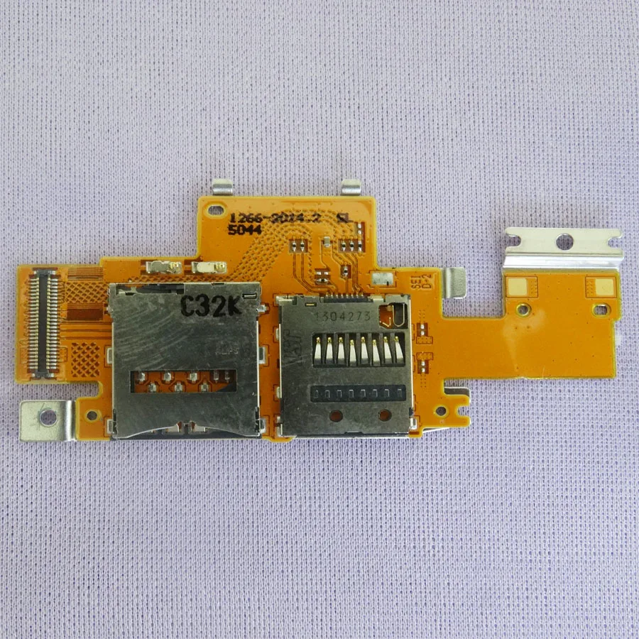 

For Sony Xperia Tablet Z / SGP311 / SGP312 / SGP321 SIM Card and SD Card Reader Contact Flex Cable Replacement
