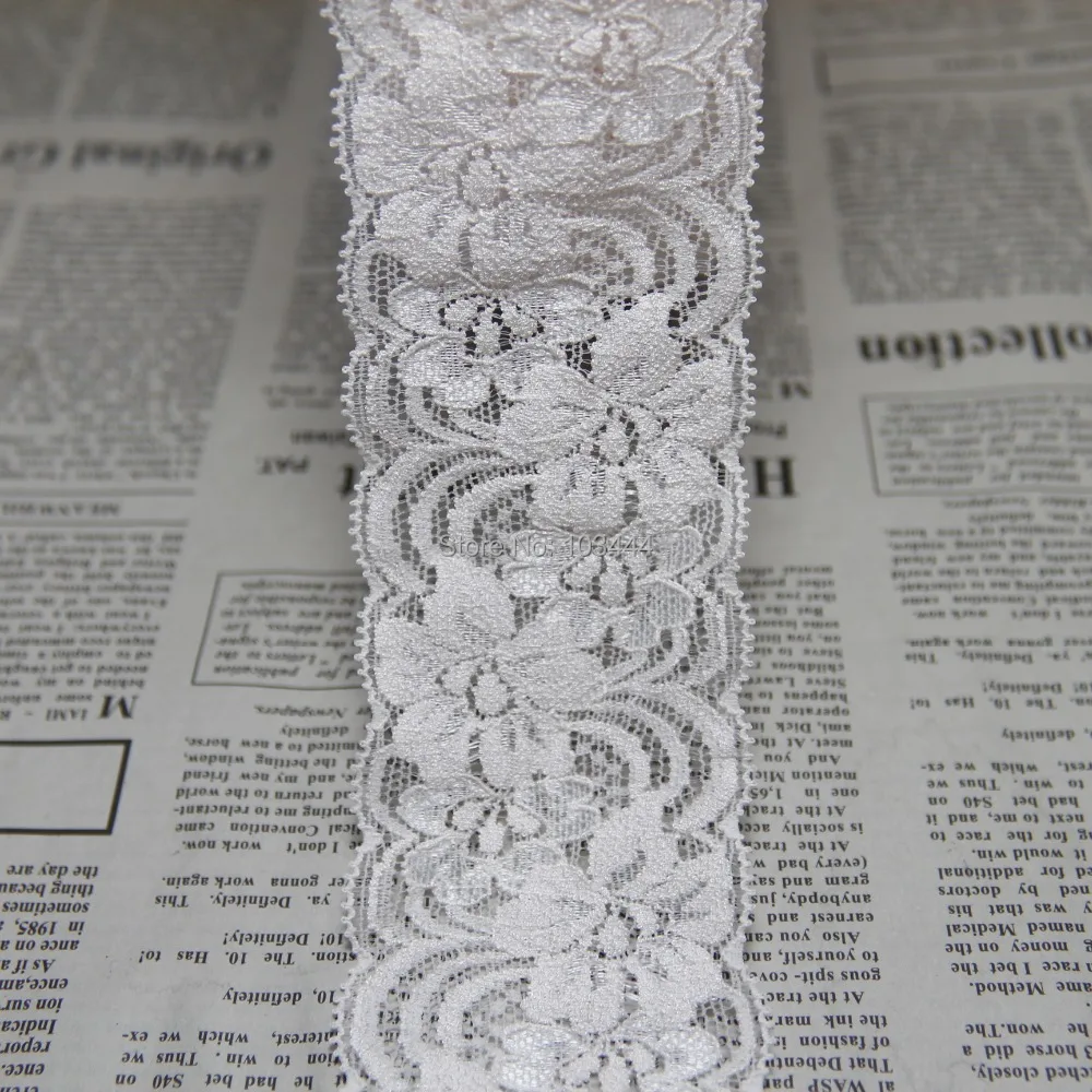 

Clearance 54 Yards 56mm Width Baby Pink Elastic Stretch Lace Trim Sewing/garment/clothes/Apparel Elastic Lace B33