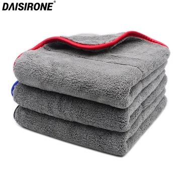 

3PCS 1000GSM 48x42cm Ultra-Thick Plush Microfiber Towels Car Cleaning Cloth Auto Wash Waxing Drying Polishing Detailing Towel