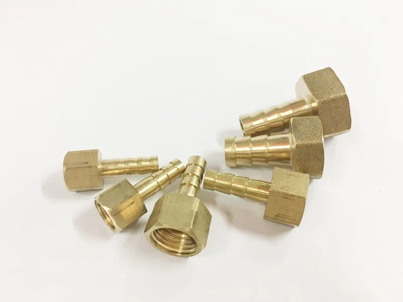 

Brass Hose Fitting 6mm 8mm 10mm 12mm Barb Tail 3/8" BSP Female Thread Copper Connector Joint Coupler Adapter