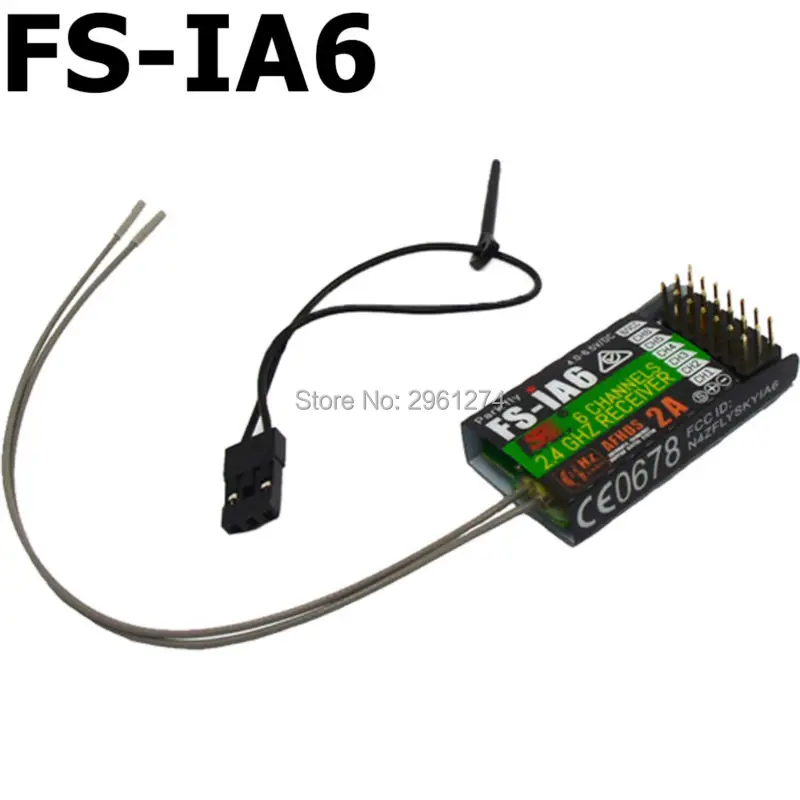 FS-IA6/FS-IA6B/FS-IA10B 6CH 2,4G двойная антенна RC приемник для Flysky FS-I6 FSI6 FS-i4 FS-i6 fs-ia10b Быстрая