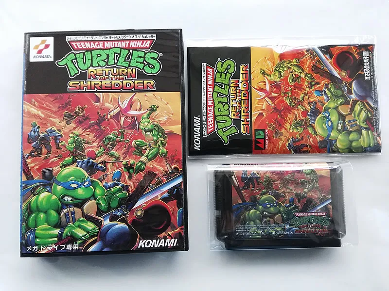 

MD Game : TMNT Turtles Return of the Shredder ( Japan Version!! box+manual+cartridge!! )
