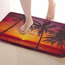 Кокосовой пальмы Стиль Ванная комната Коврики, забавные Нескользящие Для ванной Коврики, Занавески для душа Интимные аксессуары, Коврики Чинг вашей душе Шторы