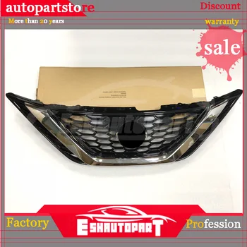 

1Pcs Car Racing Grill For Nissan Sentra 2016 2017 Grille Emblems Radiator Chrome Mesh Horizontal Front Bumper Lower Trim Modify