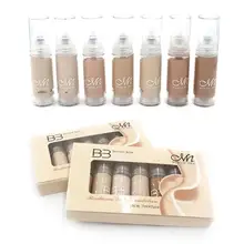 6 Colors/Set Smooth Silky Face Makeup Primer Invisible Pore Wrinkle Cover Concealer foundation Cream Contour Palette RP1-5