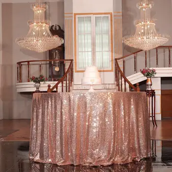 

30*200cm Sparkly Sequin Fabric Tablecloth Backdrop Wedding Party Decor Sequined Embroidered Tablecloth