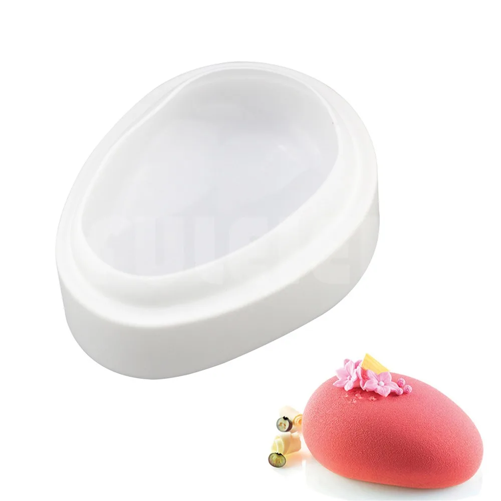

600ML Oval Shaped Silicone cake mold, 3d Mousse bread candy chocolate mould ,kitchen cake mold pastry baking tools