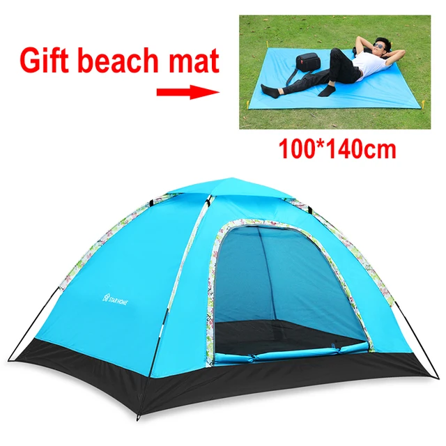 Cheap Activity Gift 3 Season Outdoor Camping Tent Single Layer 2 People Sunscreen Beach Tent Ultra Light Awning Cheap Activity Gift 3 Season Outdoor Camping Tent Single Layer 2 People Sunscreen Beach Tent Ultra Light Awning