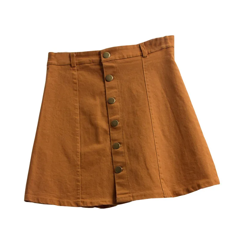 New Fashion 2018 Summer style skirts womens casual Waist Skirt Girls Cowboy Mini Denim Short Skirt Femme Saia Y04#N (4)