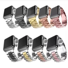 Серия 4/3/2/1 38 мм 42 мм Металическая цепочка из нержавеющей стали с Ремешок для наручных часов Apple watch, версии sereis 5 40 мм 44 мм, сопутствующий браслет