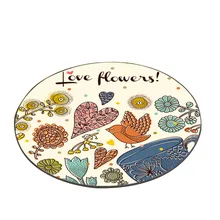 Скандинавские-Ins круглые Ковровые Коврики на заказ Корзина компьютерное кресло спальня кровать мультяшный коврик