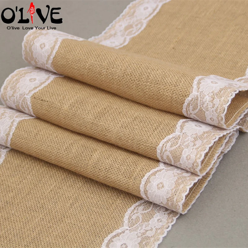 DaoRier 2PCS Noel Table Deco Chemin de Table Toile de Jute Nappe de No/ël Lavable pour F/ête
