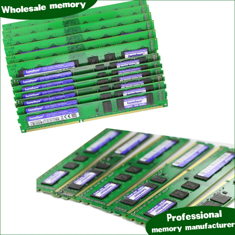 Lanshuo новинка 2 Гб DDR3 PC3 10600 1333 МГц 2G для настольных ПК Память DIMM ram 240 контактов
