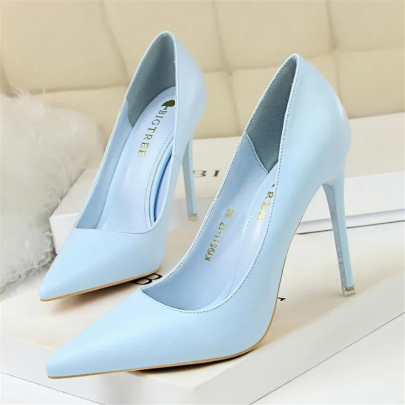 

New fashion simple stiletto with high-heeled shallow mouth pointed suede sexy thin professional women's shoes women's high heels