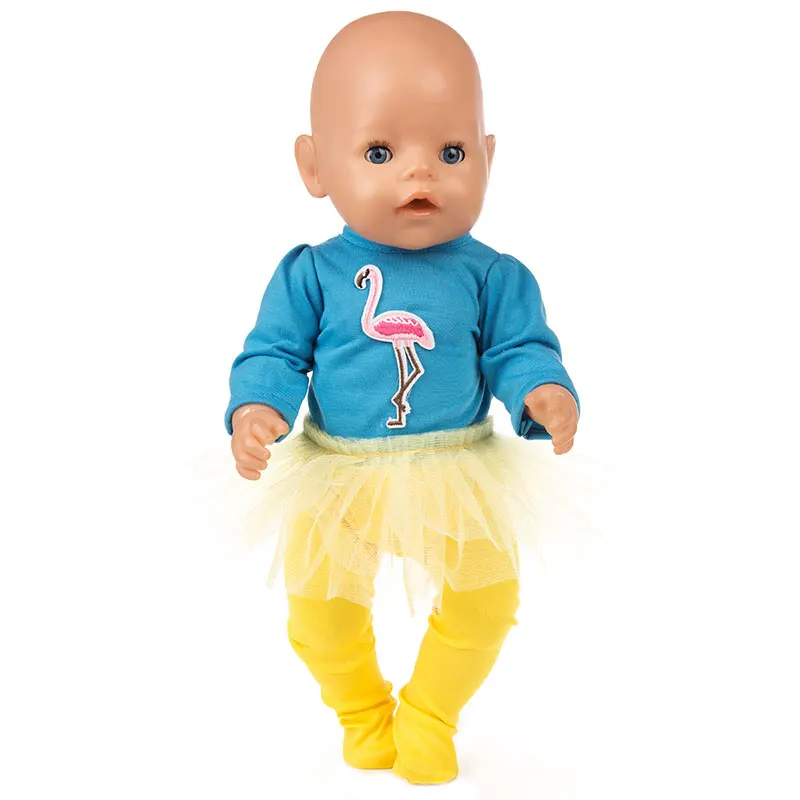 Новая Одежда для кукол подходит для 43 см Zapf Baby Doll, 17 дюймов Born Dolls Аксессуары