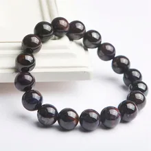 11,5 мм стрейч очаровательный Кристал браслеты из круглых бусин для женщин Фиолетовый Натуральный сугилитовый браслет