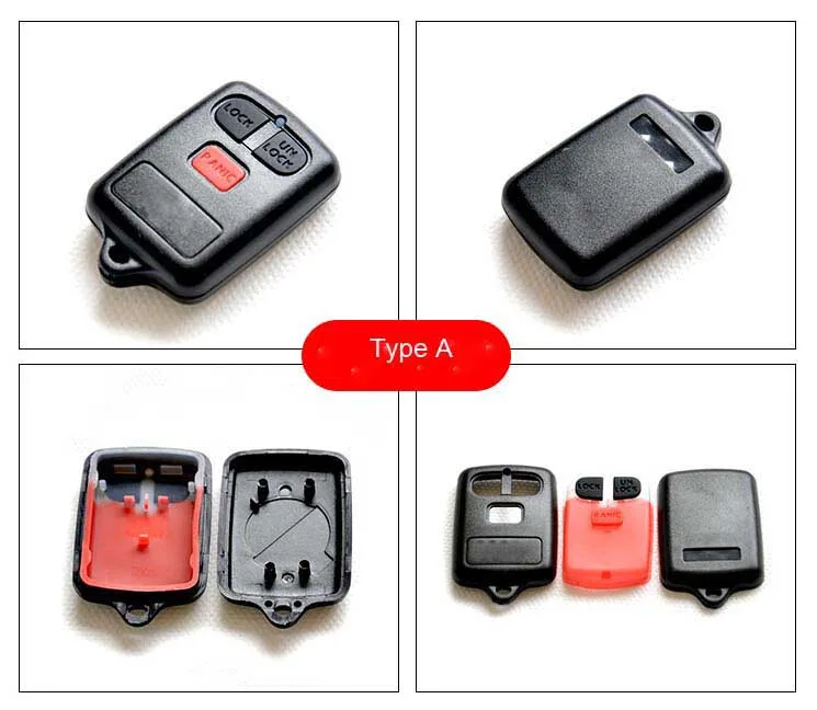 BYD Remote control key case 3 buttons with Panic Button (5)-1