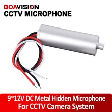 Audio pick up CCTV Microphone High-fidelity acoustic voice monitor head Built-in AGCimported IC coupling capacitor
