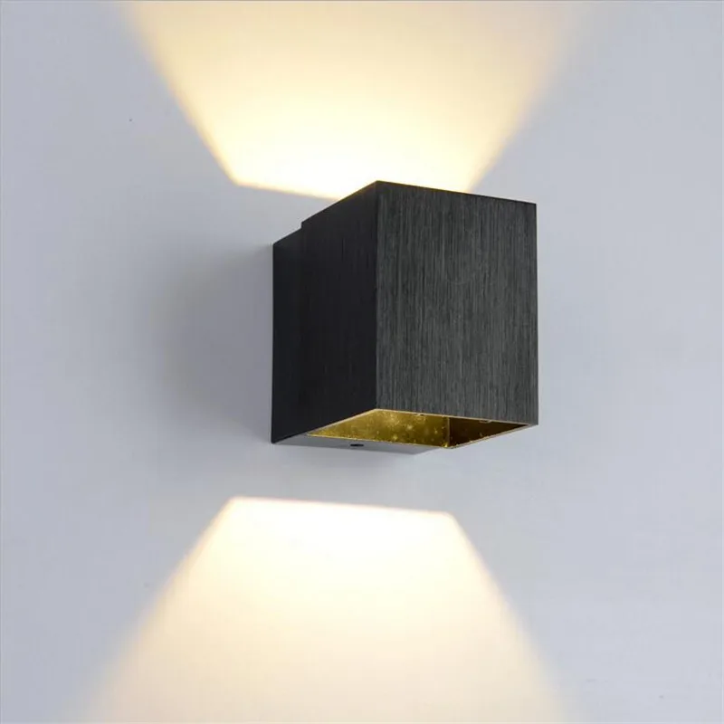 14 Aisle Hintergrund 3 Schlafzimmer Metall Kurze Led Wohnzimmer Goldsilberschwarz 40Off Für Cube moderne Us22 Aluminium Watt Wandleuchte R5AjLc43q