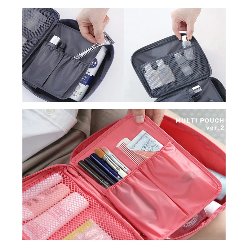 XZP Outdoor Girl Makeup Bag Women Cosmetic Bag Wash Toiletry Make Up Organizer Storage Travel Kit Bag Multi Pocket Ladies Bag