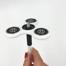 Hohe Qualität Weiß Tri-Spinner Zappeln Spielzeug Kunststoff EDC Fidgets Hand Spinner Für Autismus und ADHS/SpinGett/SPINPAL