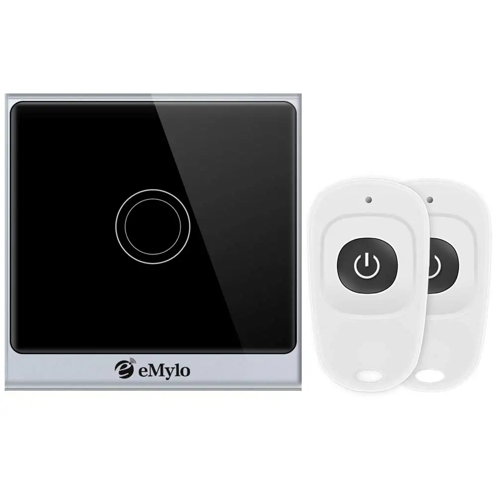 

eMylo Smart Wall Light Switch WiFi RF Touch Control 220V 1Ch Timer Switch Voice Remote Control For Smart Life Alexa Google Home