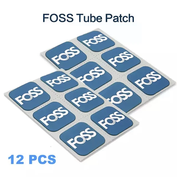 Tube Patch 12pcs FOSS велосипедная труба шины Schrader/Presta 16/20/24/26/27,5/27/700C дорога MTB велосипед внутренняя труба резиновая велосипедная шина прокол - Цвет: Tube Patch 12pcs