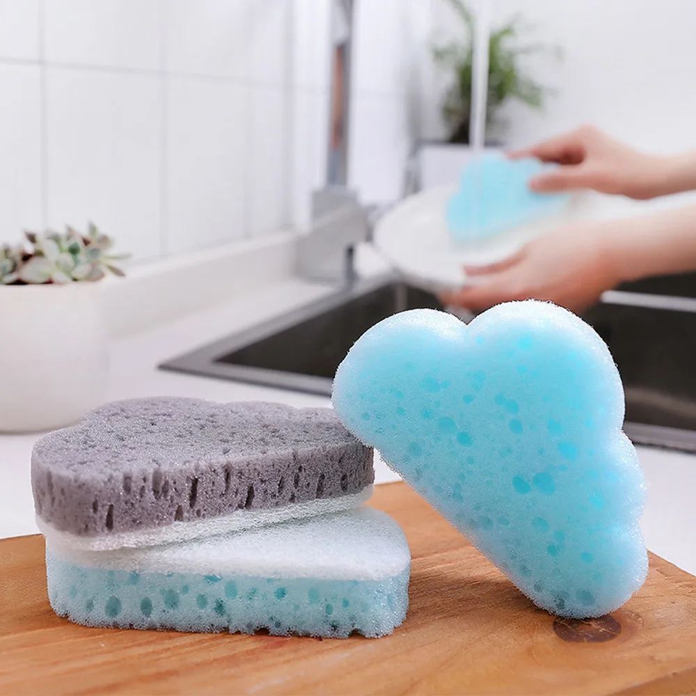 Sponge Magic Sponge Eraser Melamine Cleaner Cloud Shape Sponge Brush Household Cleaning Tools Decontamination Sponges Rubbing