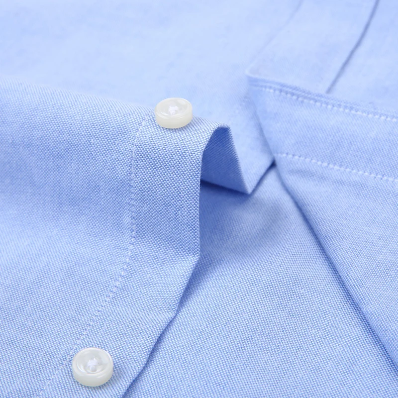 Langmeng 2018 الرجال الأزياء عارضة بأكمام قصيرة اللباس قميص ضئيلة تناسب الذكور الأعمال الاجتماعية أكسفورد عارضة قميص العلامة التجارية ملابس رجال...