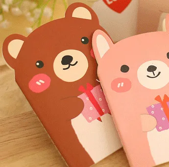 

Cute bear Students Notebook Diary Book Exercise Note Notepad School Stationery Office Supplies Personality Writing notebook Gift