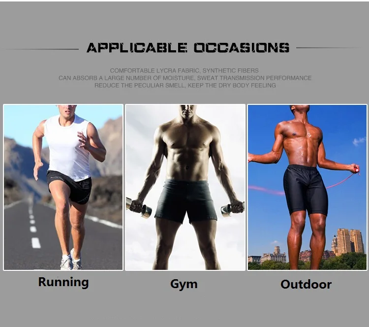 Шорты для бега, мужские Компрессионные шорты, базовый слой, термальная кожа,, высокое качество, летние обтягивающие шорты