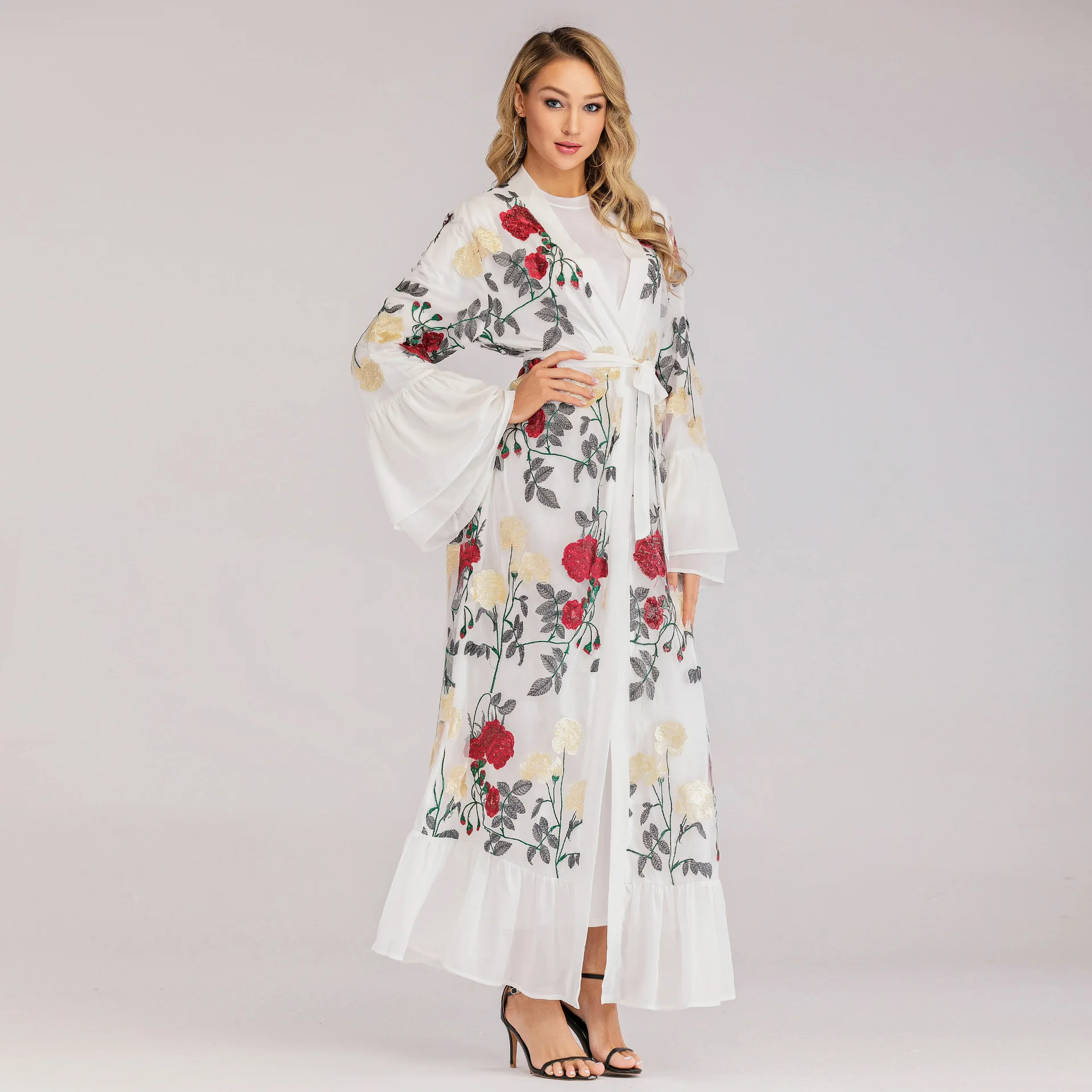 2019 Новое поступление элегантные летние модные стильные мусульманские женские с принтом Большие размеры Длинные S-2XL
