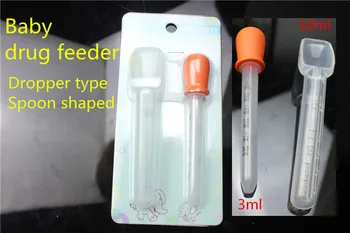 

Baby liquid food feeding tools Infant Medication Device Baby drug feeder oral external Dropper type 3ml Spoon shaped 10ml