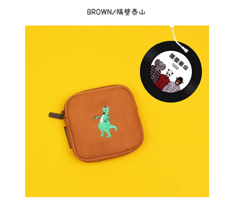 Дизайн, Женский кошелек с вышивкой, милая маленькая сумка для хранения, короткий кошелек из матовой искусственной кожи на молнии для девочек-подростков