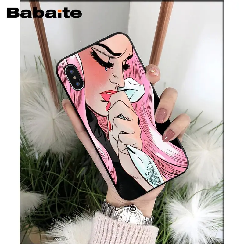 Crying Comic Girl Painting Pop Art sad