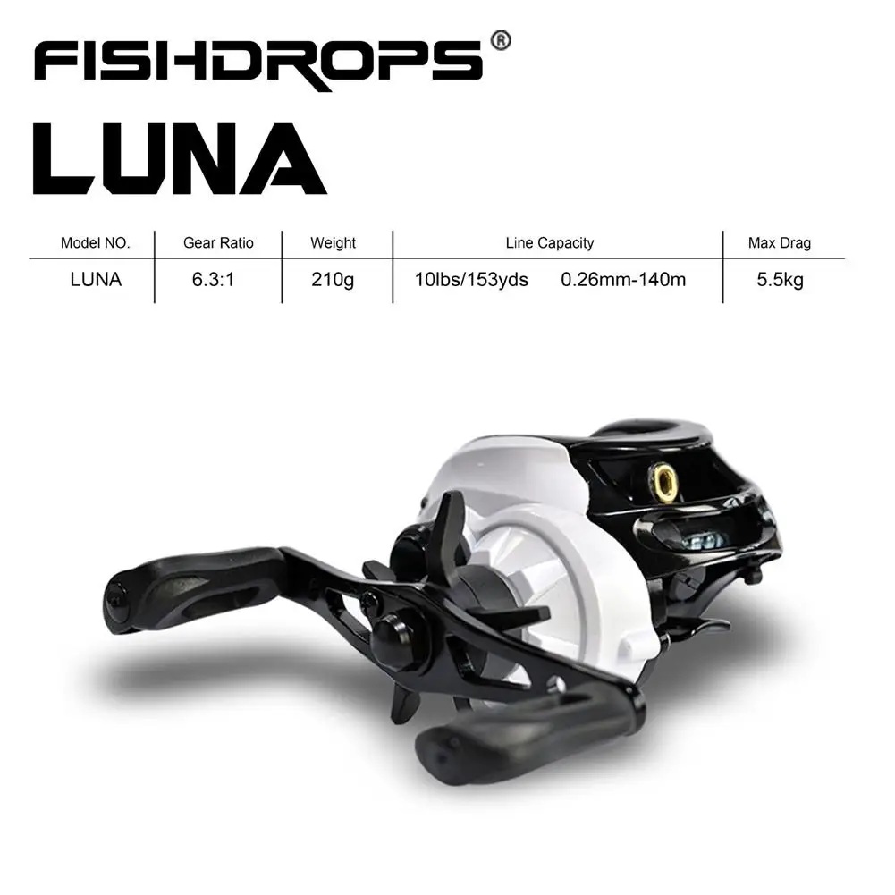 

Mounchain Bait Casting Fishing Reel Gear 6.3:1 for Saltwater Freshwater Left / Right hand Fishing Reels Fishing Accessories
