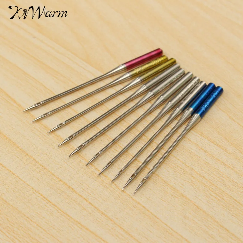 KIWarm 10PCS/set Needles Domestic Sewing Machine Needles Jeans