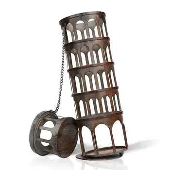 

The metal tower wine rack Wine rack with practical and beautiful appearance Practical ornament Handicraft
