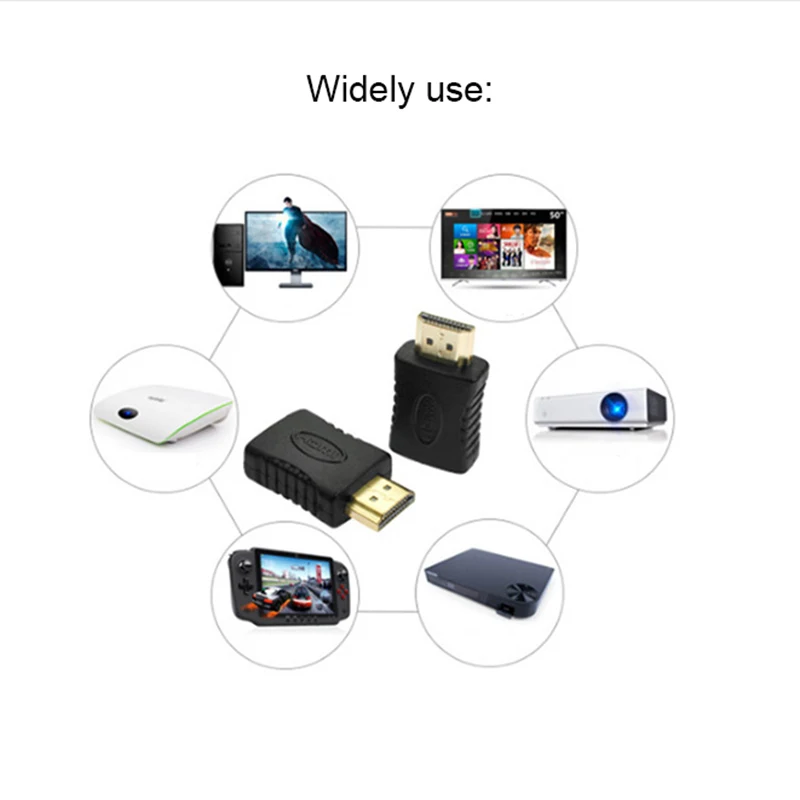 1/2/5 шт Прямые HDMI-Male-HDMI-переходник с внутренней резьбой 180 градусов HDMI переходник удлинитель разъем адаптера конвертер для HDTV