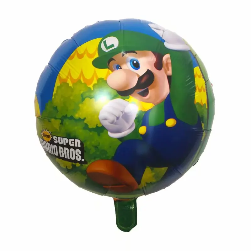 13 шт./лот 68*44 см Супер Марио воздушные шары 18 дюймов синий красный круглый 10 ''латексные шары День рождения Марио Bros воздушный шар из майлара Декор