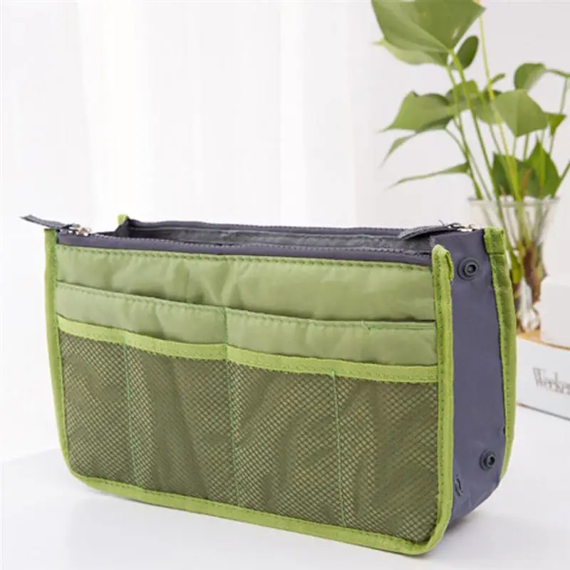Практичный светильник, многофункциональные сумки для хранения, двойная молния, шелковые хлопковые сумки, посылка, косметичка, домашняя дорожная сумка для хранения - Цвет: Army Green