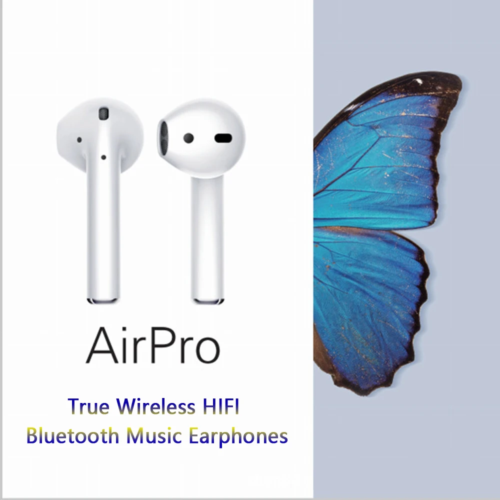 

Original AirPro V5.0 TWS Wireless Bluetooth Earphone Earbuds Headset Headphone Earpieces Ecouteur For iPhone Earpods Android IOS